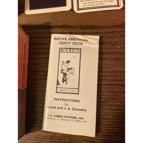 Vintage 1982 Native American Tarot Deck Complete Cards Great Condition Belgium - Picture 2 of 12